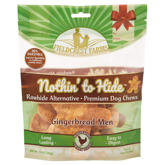 Fieldcrest Farms Nothin’ To Hide Rawhide Alternative Chicken Flavour Gingerbread Men