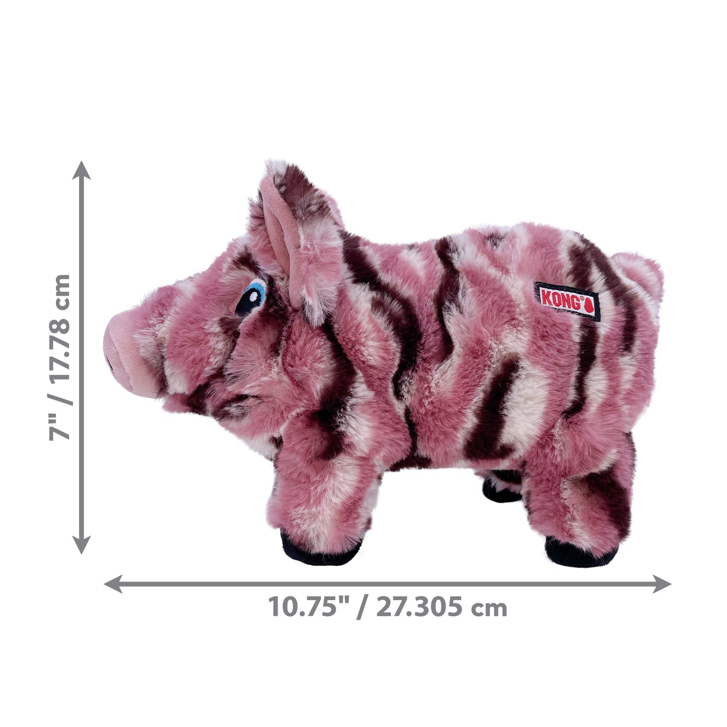 KONG Low Stuff Stripes Pig, Med