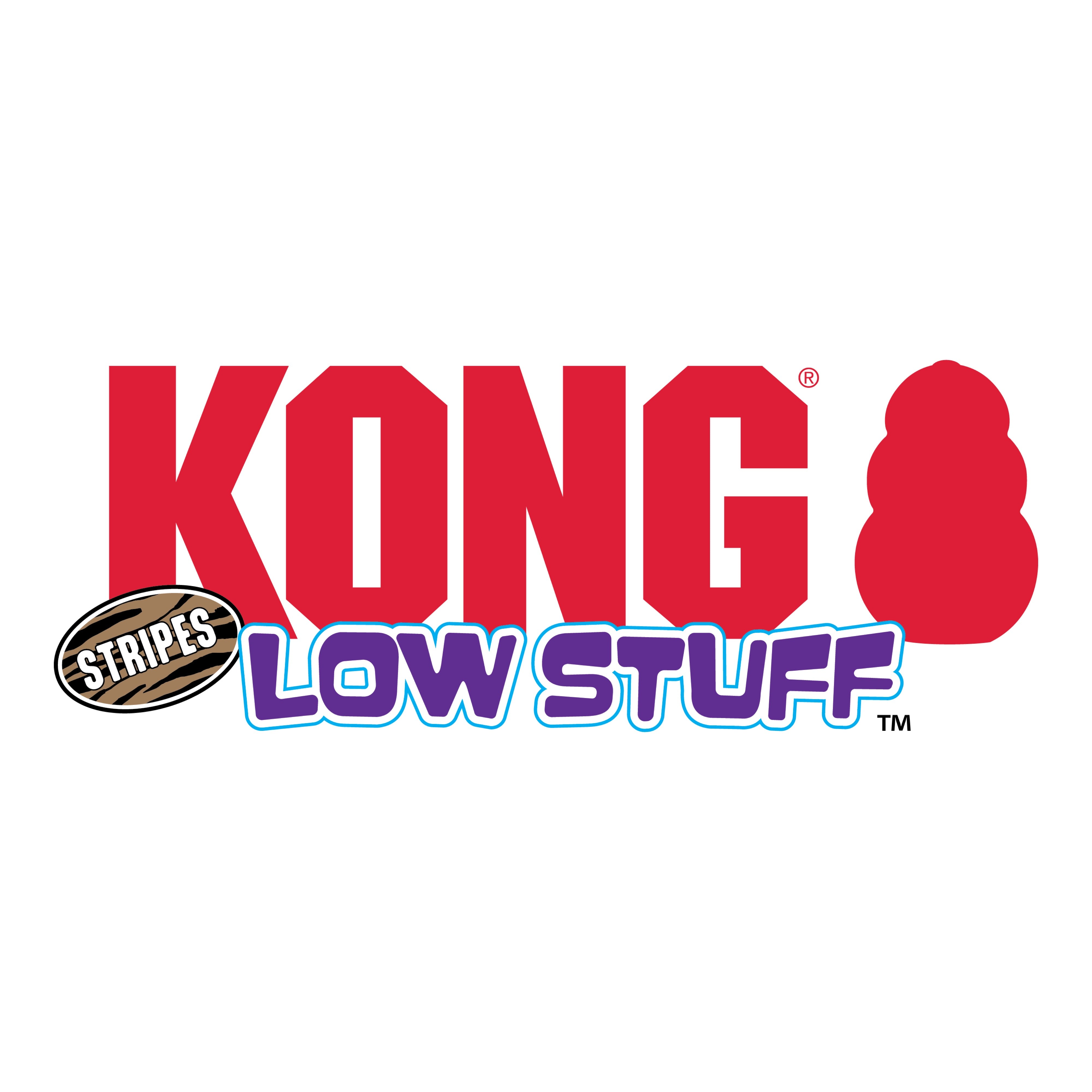 KONG Low Stuff Stripes Cochon, Med