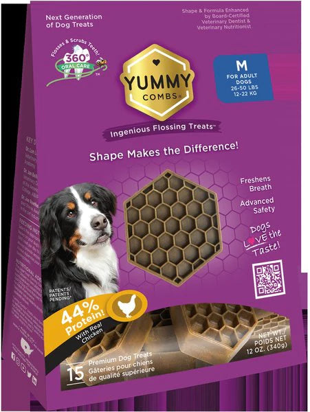 Pet’s Best Life Yummy Combs Dental Treat, 12oz