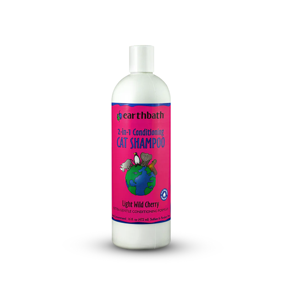 EARTHBATH Shampooing revitalisant 2 en 1 pour chat, 16 oz