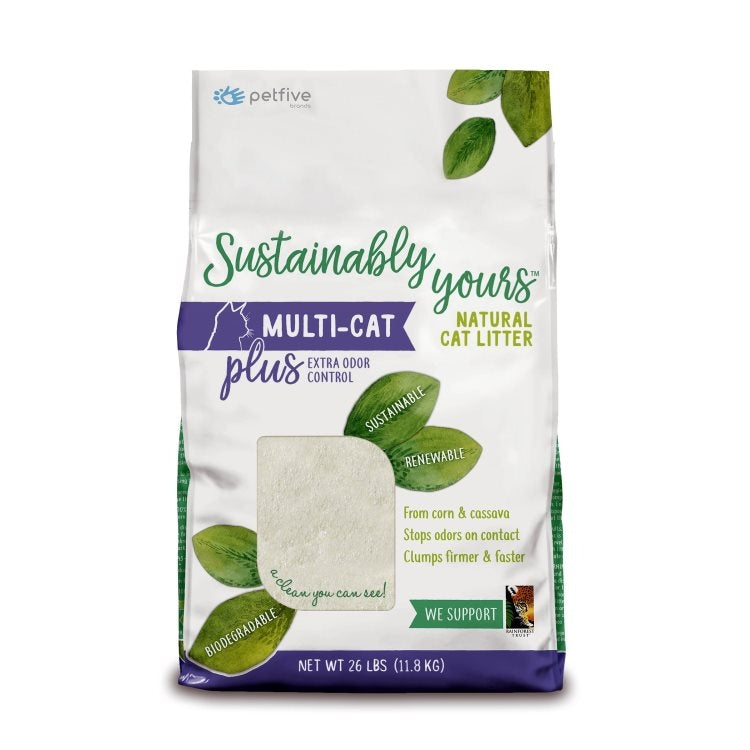 Sustainably Yours Multi-Cat Plus, Extra Odor Control, Natural Cat Litter