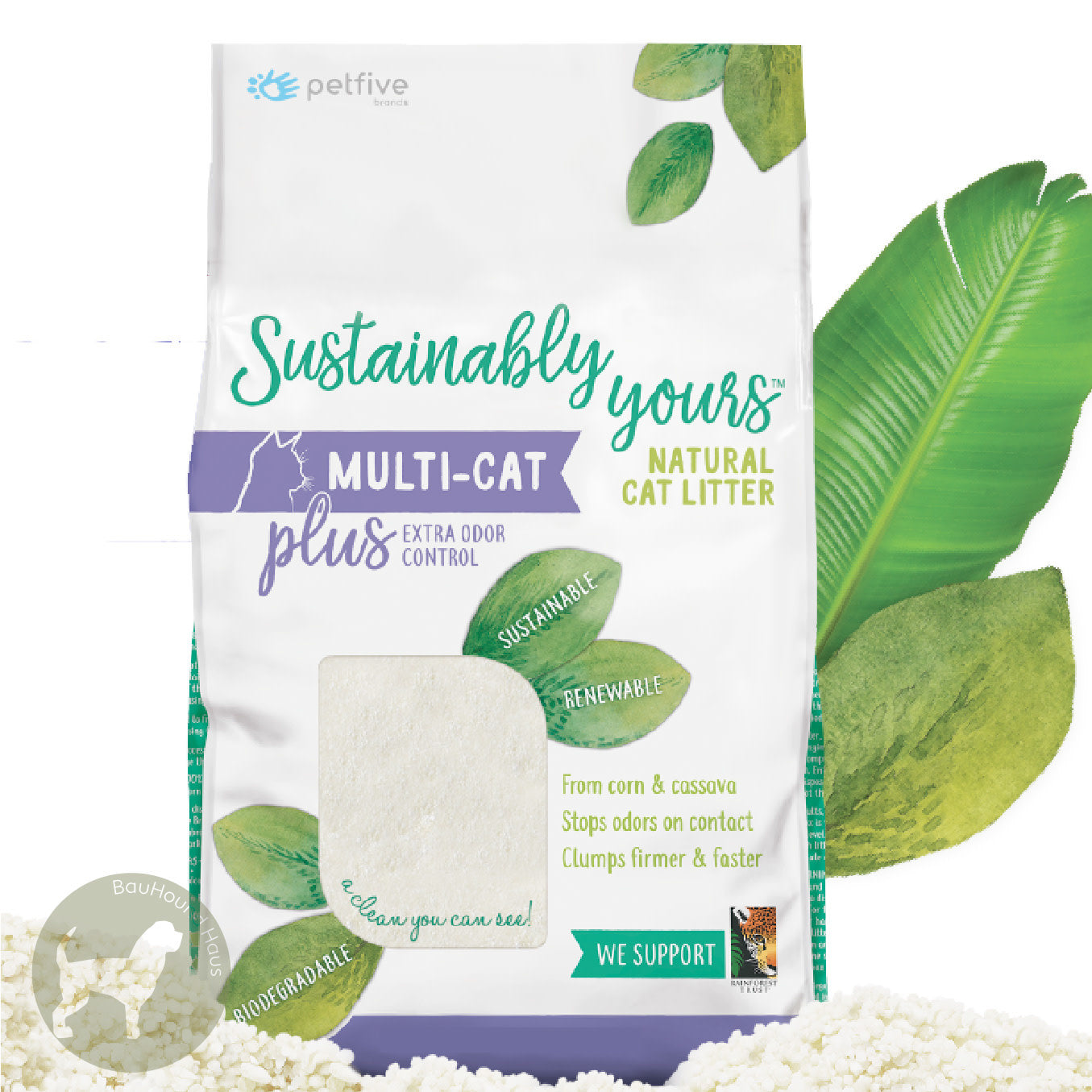 Sustainably Yours Multi-Cat Plus, Extra Odor Control, Natural Cat Litter