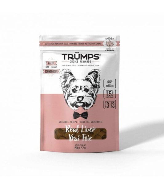 Gâteries pour chiens au foie à saveur naturelle Trumps 200 g (7 oz) 