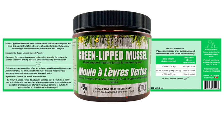 LivStrong Green-Lipped Mussel Dog & Cat Health Support