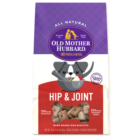 Old Mother Hubbard Biscuits pour chien cuits au four pour hanches et articulations, 1,25 lb