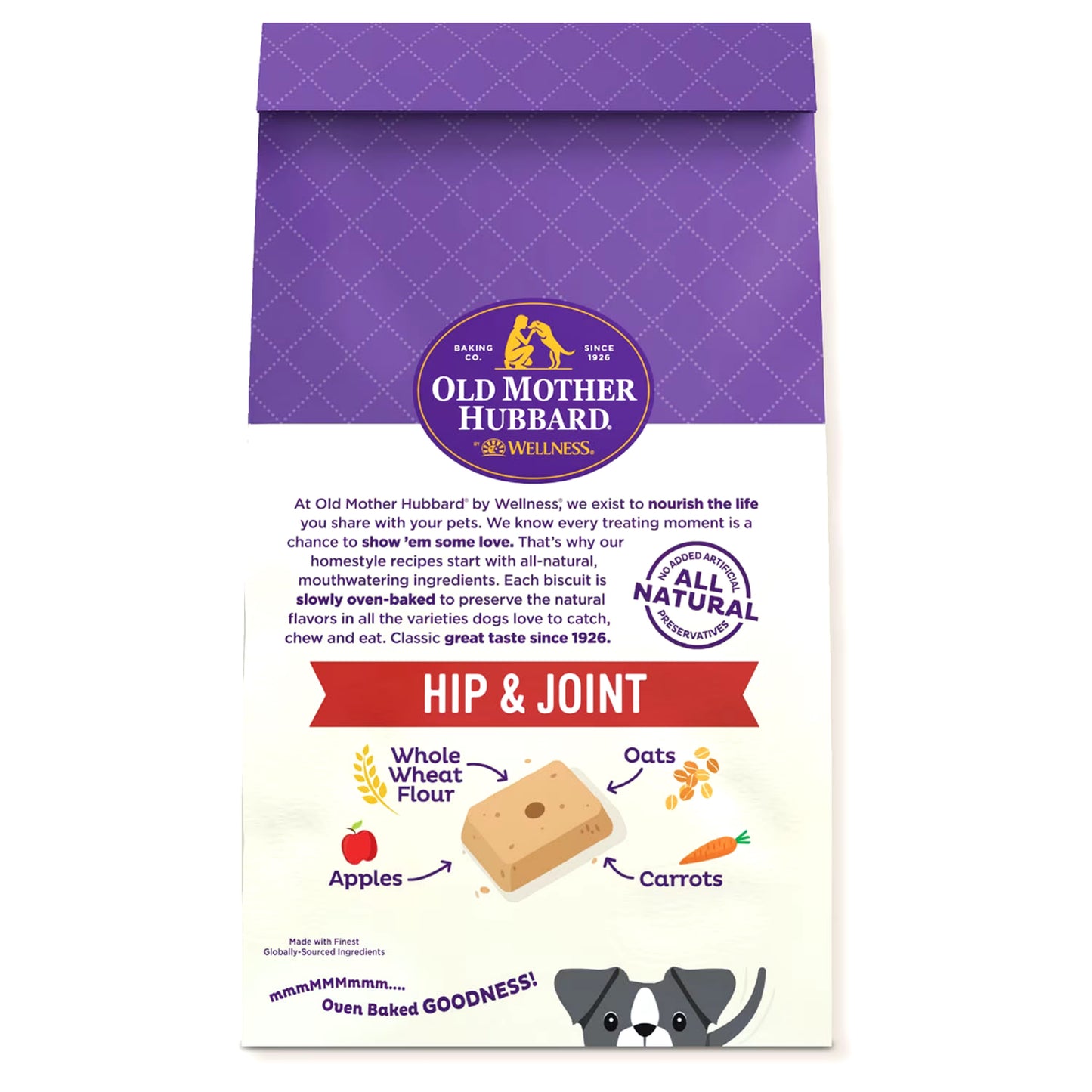 Old Mother Hubbard All Natural Hip & Joint Oven Baked Dog Biscuits, 1.25lb