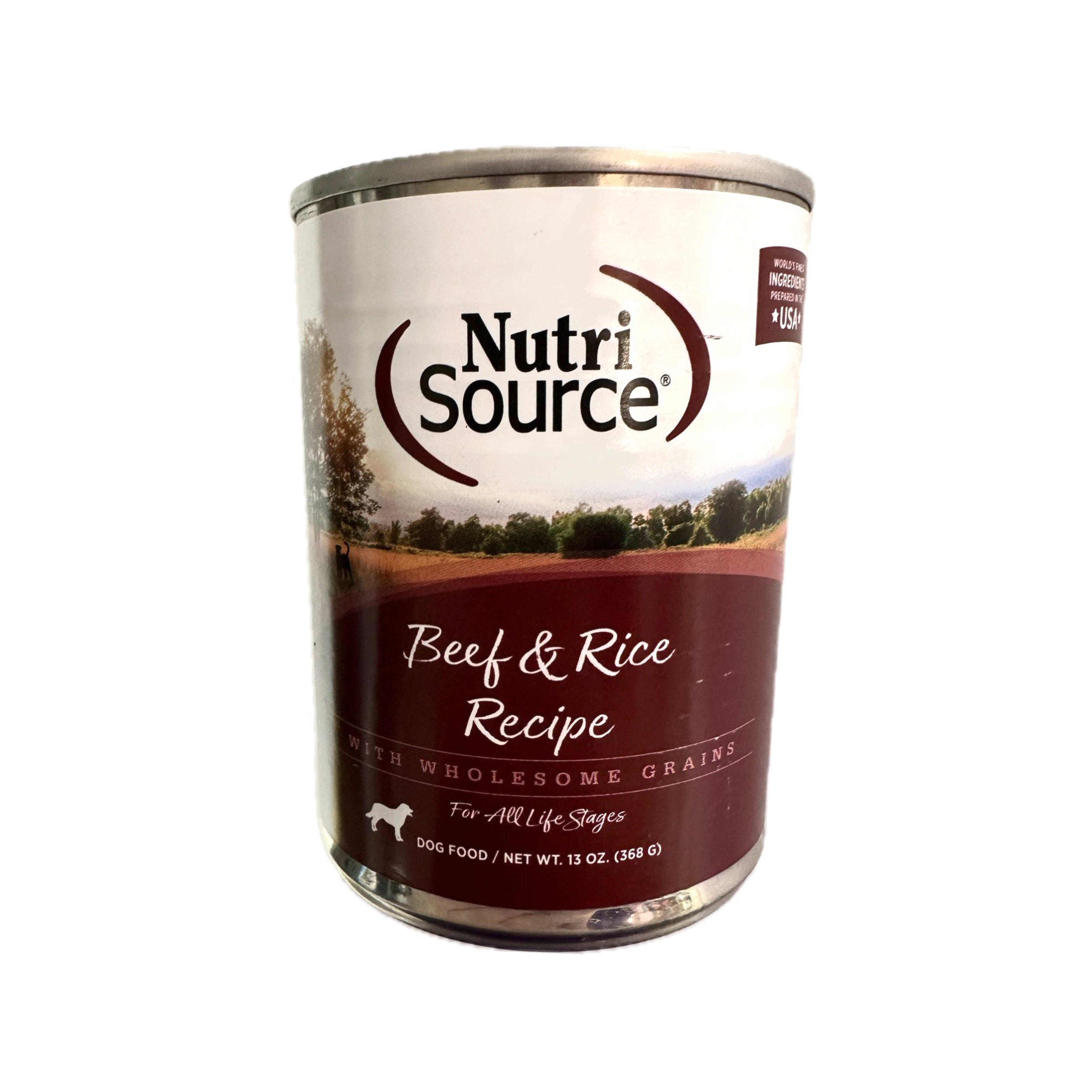 NutriSource Beef & Rice Recipe with Wholesome Grains Canned Dog Food