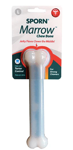 Os à mâcher à moelle sporn avec viande séchée au milieu