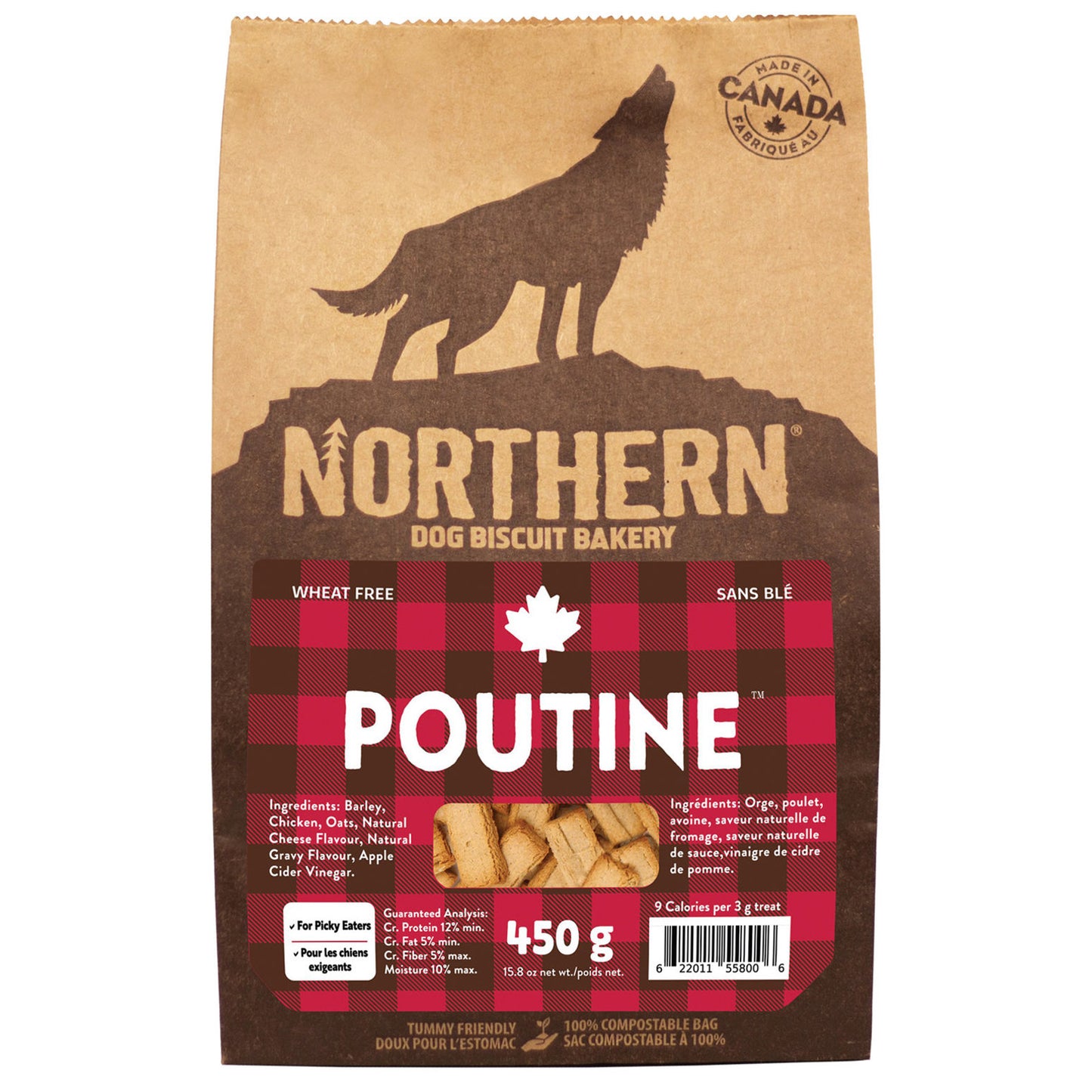 Northern Wheat Free Poutine Dog Biscuits (450g)