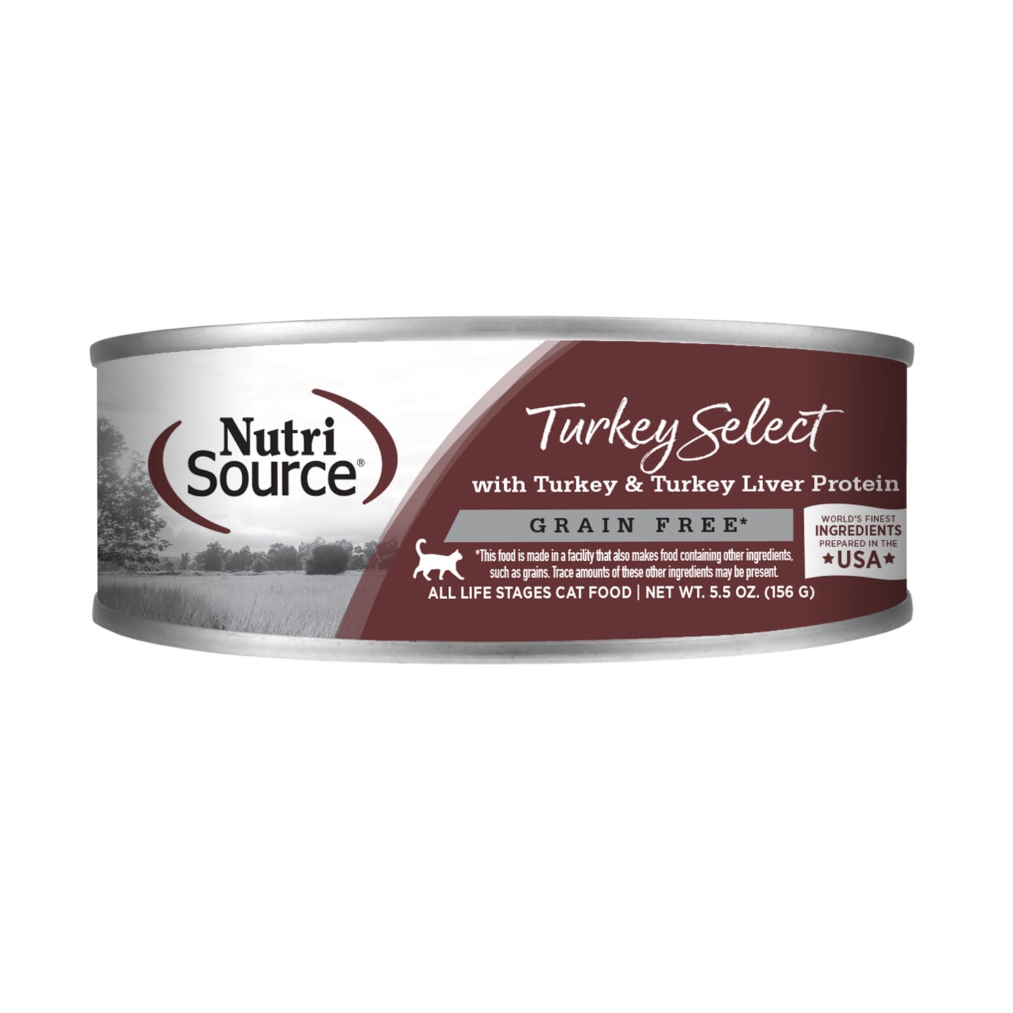 NutriSource Turkey & Turkey Liver Select Canned Cat Food 5.5oz