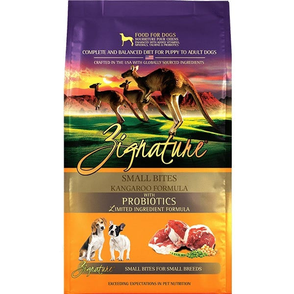 Zignature Limited Ingredient Small Bites Kangaroo Formula