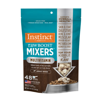 Mélangeurs Instinct Raw Boost, multivitamines, garniture de nourriture pour chien, 48 portions (354 g)