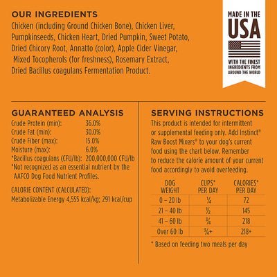 Instinct® Raw Boost Mixers® Gut Health All Life Stage Dog Food Topper - Grain Free, Freeze-Dried