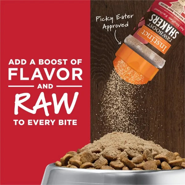 Instinct Raw Boost Shakers All Natural Beef Recipe for Dogs