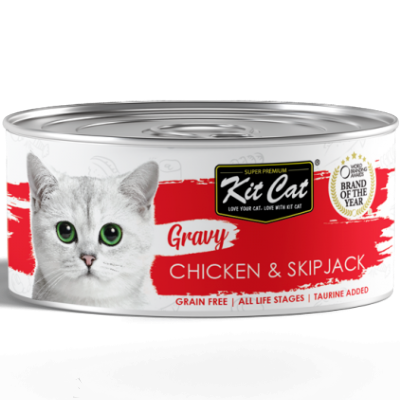 Kit Cat Gravy Canned Cat Food, 70g