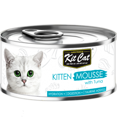 Kit Cat Kitten Mousse Canned Cat Food, 80g