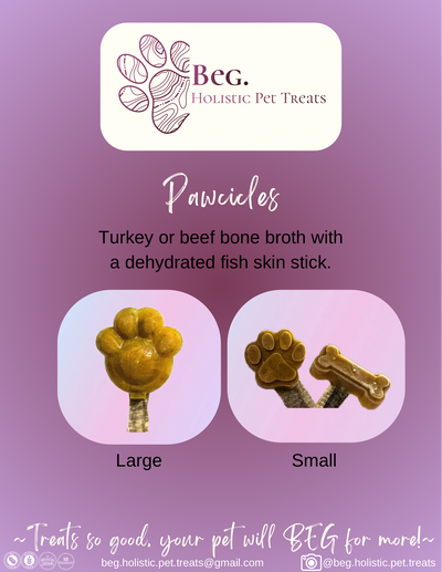Beg. Pawcicles Holistic Pet Treats