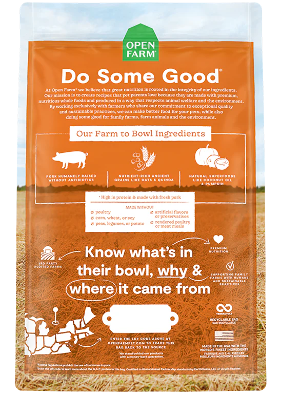 Farmer's Table Pork & Ancient Grains Dry Dog Food