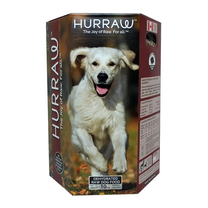 HURRAW Dehydrated Raw Dog Food, Savoury Pork