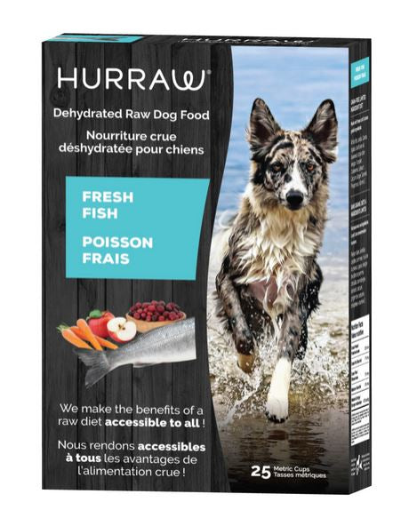 HURRAW Dehydrated Raw Dog Food Package, Fresh Fish, 2.5kg