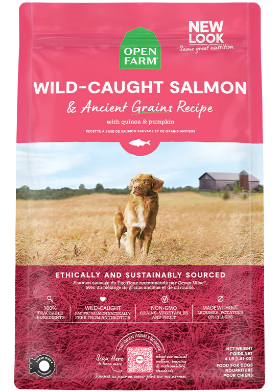 Open Farm Dog Food, Wild-Caught Salmon & Ancient Grains Recipe