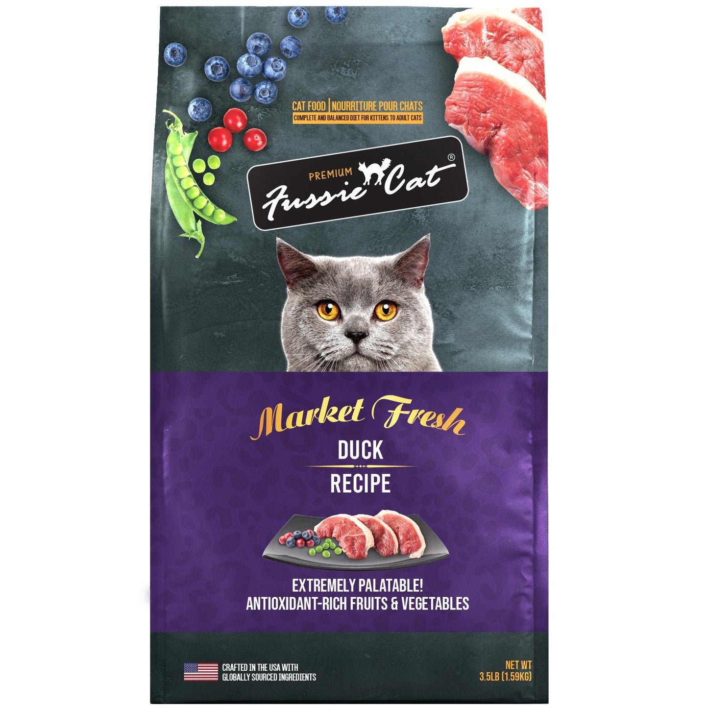 Fussie Cat Market Fresh Duck Recipe Cat Food, 3.5lb