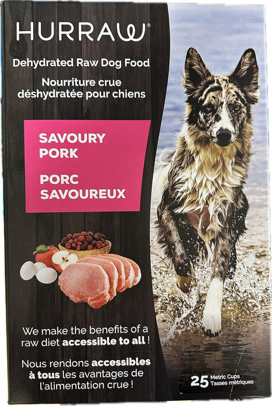 HURRAW Dehydrated Raw Dog Food, Savoury Pork, 2.5kg