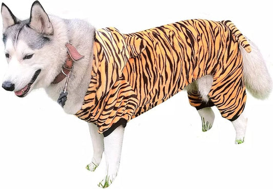 Button Up Tiger Costume / Onsie for Dogs, 7XL