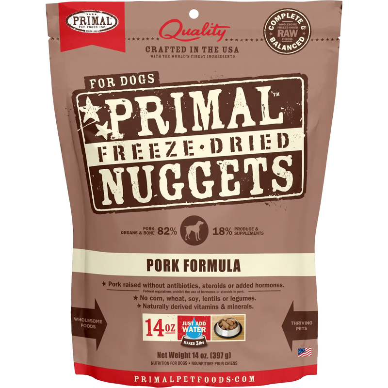 PRIMAL Pork CANINE FREEZE-DRIED NUGGETS