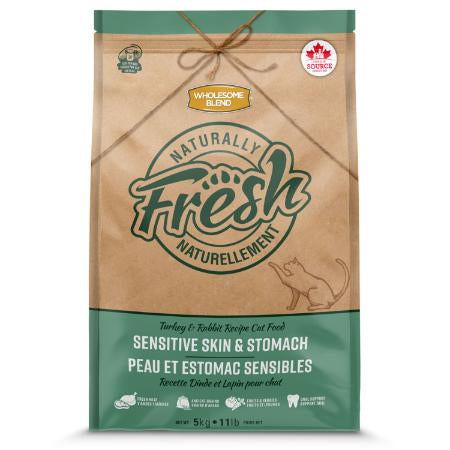 Wholesome Blend Peau et estomac sensibles Nourriture pour chat à la dinde et au lapin 11 lb