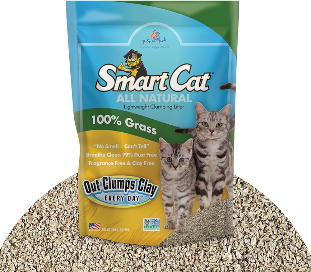 SmartCat All Natural Clumping Litter, Out Clumps Clay Everyday, 5lb