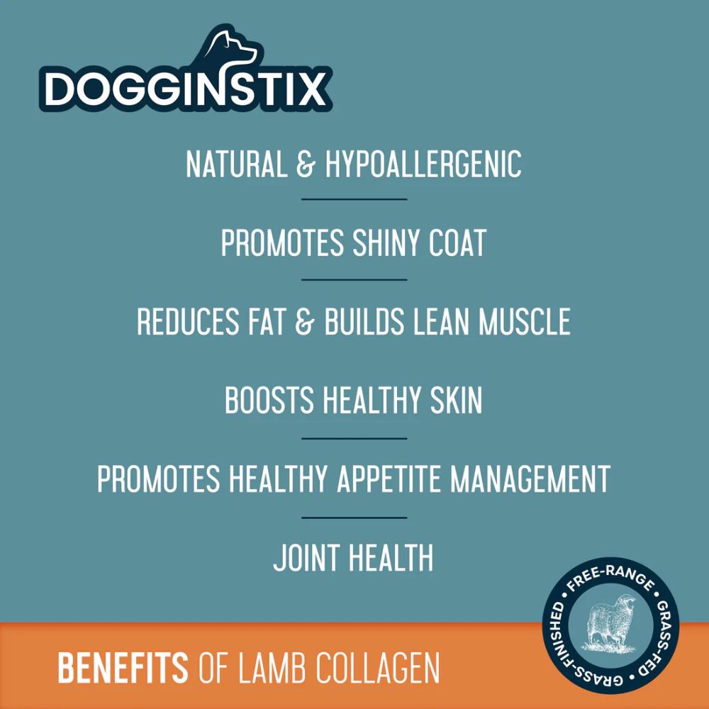 DOGGINSTIX Braided Lamb Collagen Ring