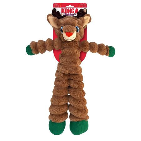 KONG Shakers Crumples Reindeer Holiday Dog Toy, XL