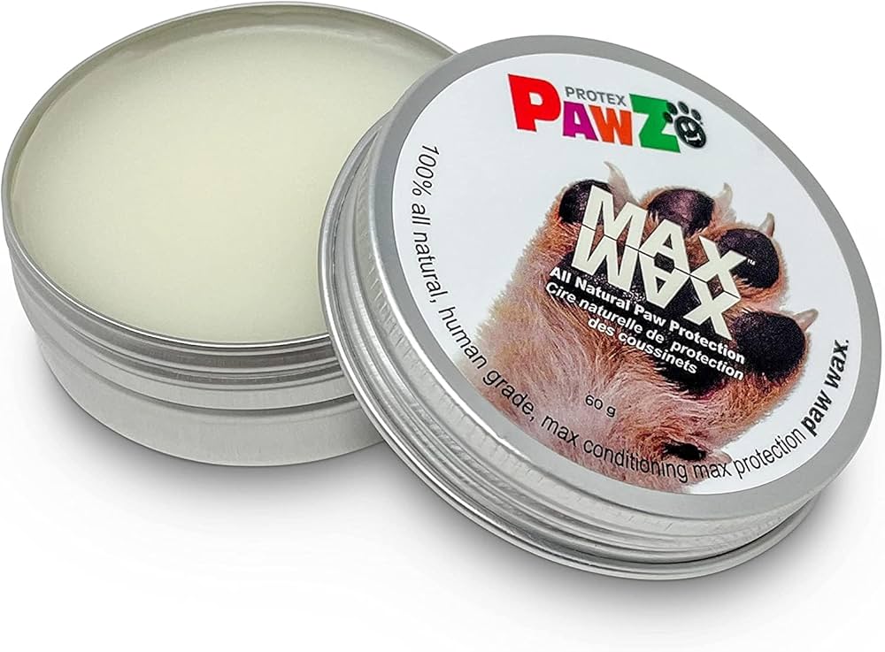 MaxWax Dog Paw Balm - 100% All Natural Paw Balm for Dogs - Lick Safe - Paw Soother for Puppies and Adult Dogs - Wax for Dog Paw Protector - 60g (2.1 oz)