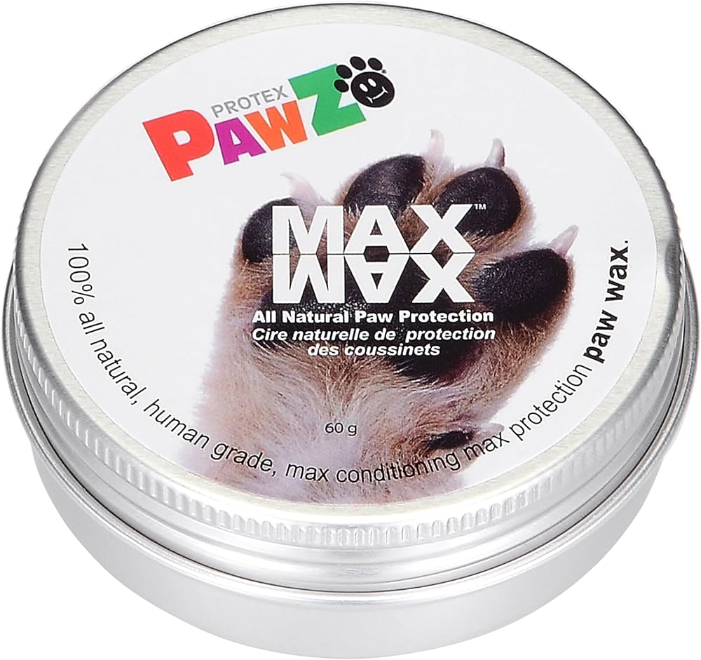 MaxWax Dog Paw Balm - 100% All Natural Paw Balm for Dogs - Lick Safe - Paw Soother for Puppies and Adult Dogs - Wax for Dog Paw Protector - 60g (2.1 oz)