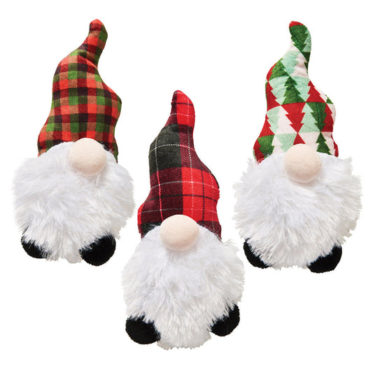 SPOT, Holiday Gnome w Catnip - 6" Asst. - Catnip Cat Toy