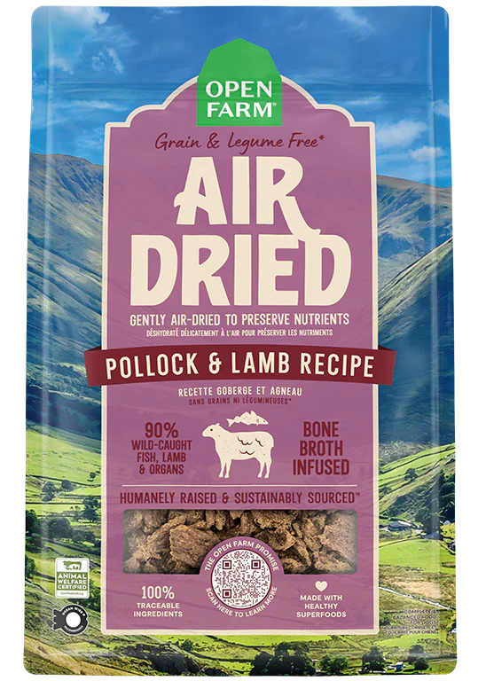 Open Farm Air Dried Pollock & Lamb Recipe for Dogs