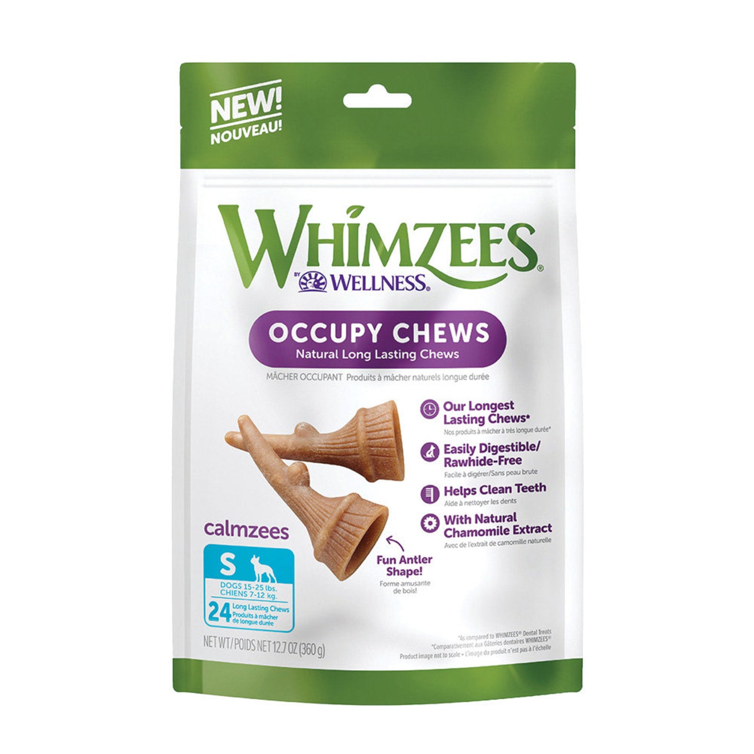 Whimzees Natural Long Lasting Occupy Chews for Dogs (360g)