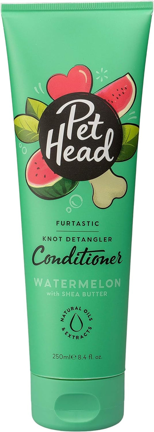 Pet Head Furtastic Knot Detangler Conditioner, Watermelon with Shea Butter, 250ml
