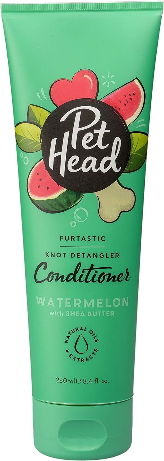 Pet Head Furtastic Knot Après-shampooing démêlant Pastèque au beurre de karité 250 ml