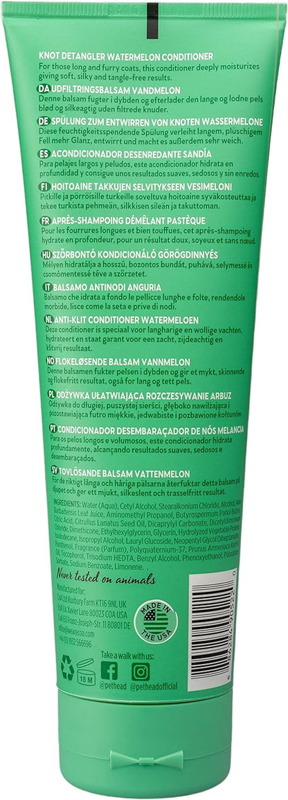 Pet Head Furtastic Knot Après-shampooing démêlant Pastèque au beurre de karité 250 ml