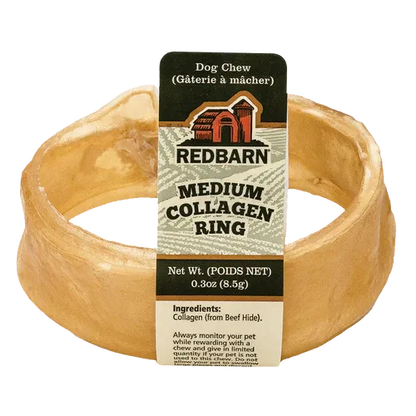 RedBarn Medium Collagen Ring Natural Dog Chew