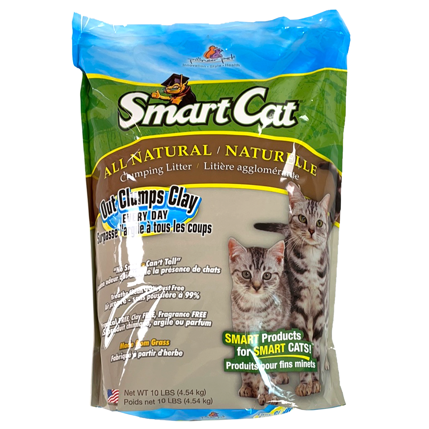 SmartCat All Natural Clumping Litter, Out Clumps Clay Everyday, 5lb