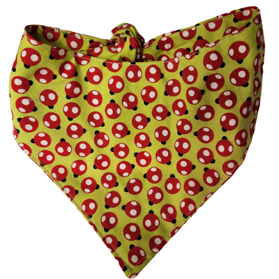 Double Side Small 12- 14" Bandana Hand Crafted For a Great Fit