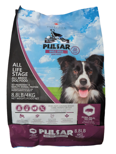 Pulsar All Life Stage, All Breed Dog Food, Whole Grain, Pork Meal Recipe, 4kg