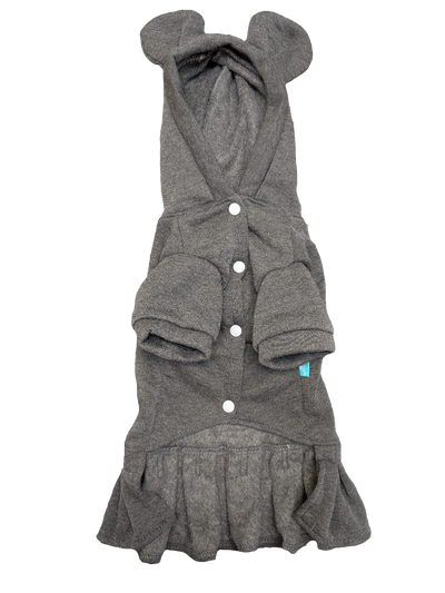 Button-Up Hoodie Dress