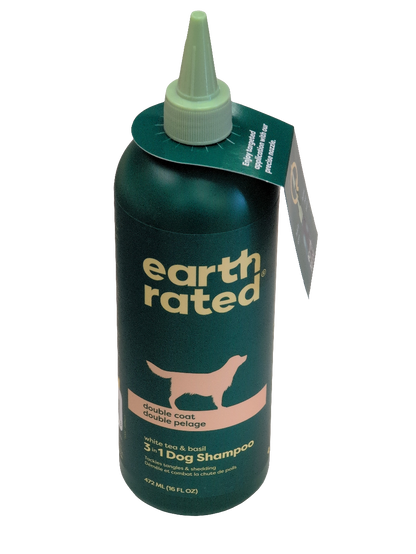 Earth Rated 3-in-1 Dog Shampoo, White Tea & Basil, 472ml Bottle