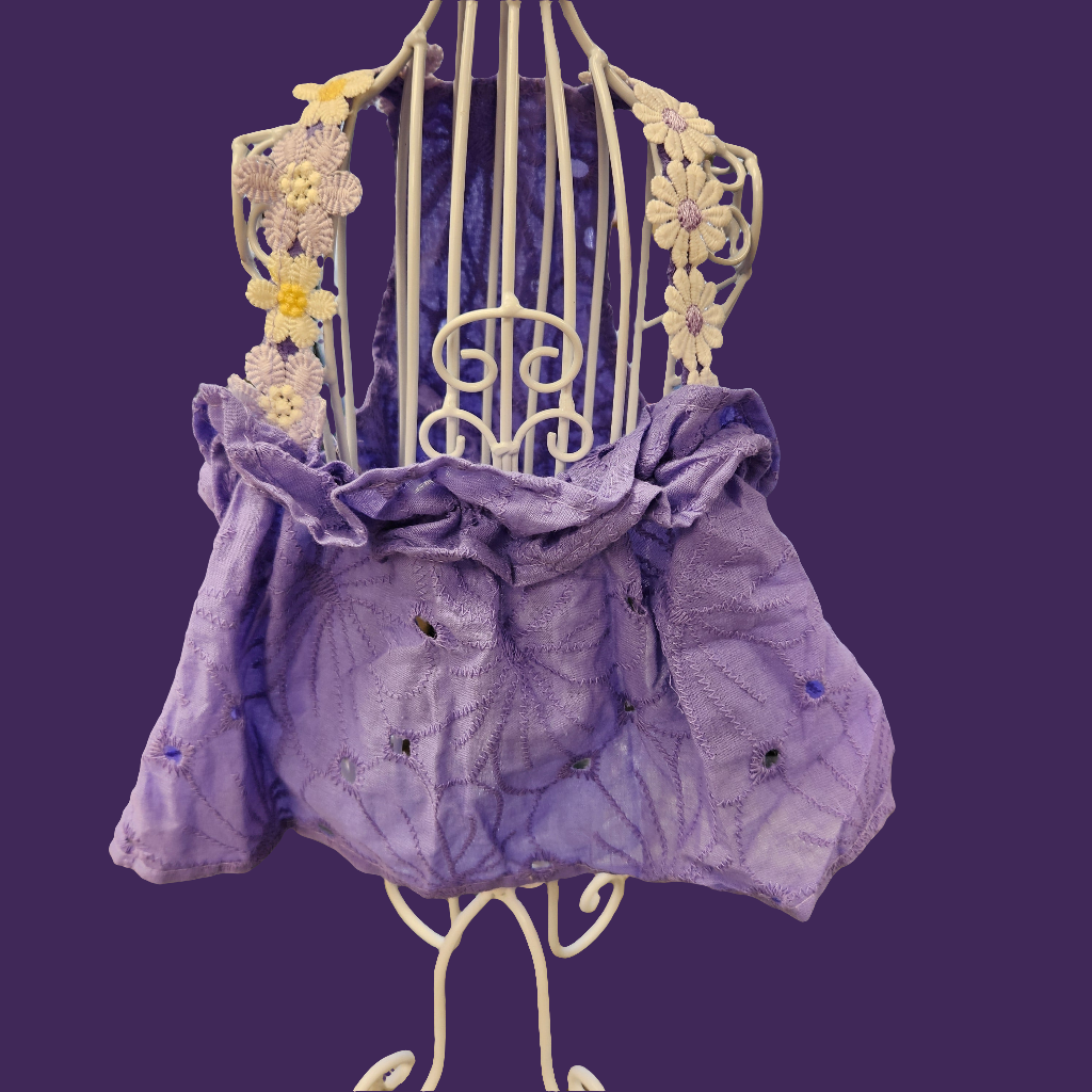 Dress with Daisey Straps & Eylet Body for Small Dogs