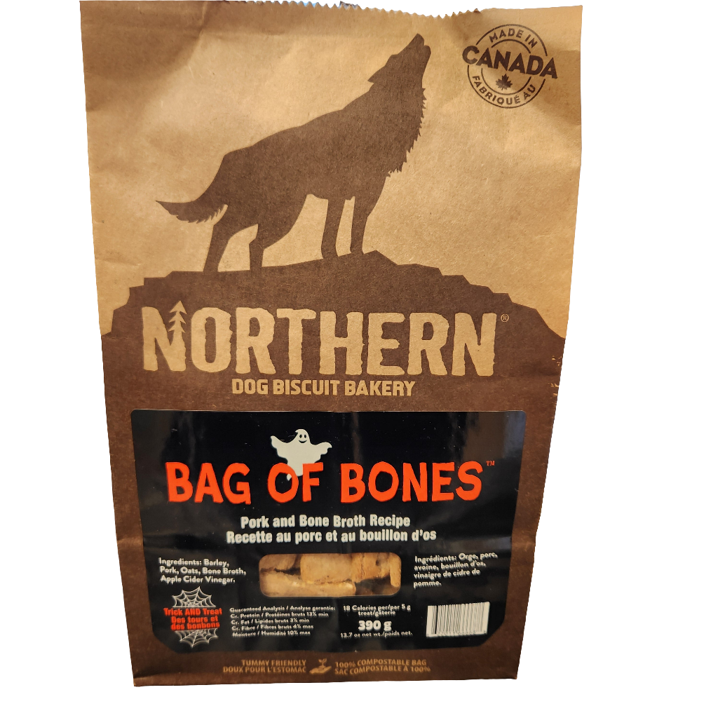 Northern Dog Buscuit Bakery Bag of Bones Pork & Bone Broth Recipe 390g